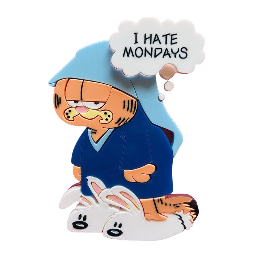 Cartoon Collection - Monday Struggle Acrylic Brooch by Makokot Design