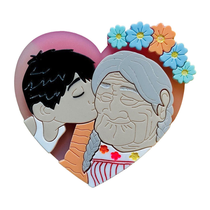 Cartoon Collection - "Remember Me" Acrylic Brooch by Makokot Design