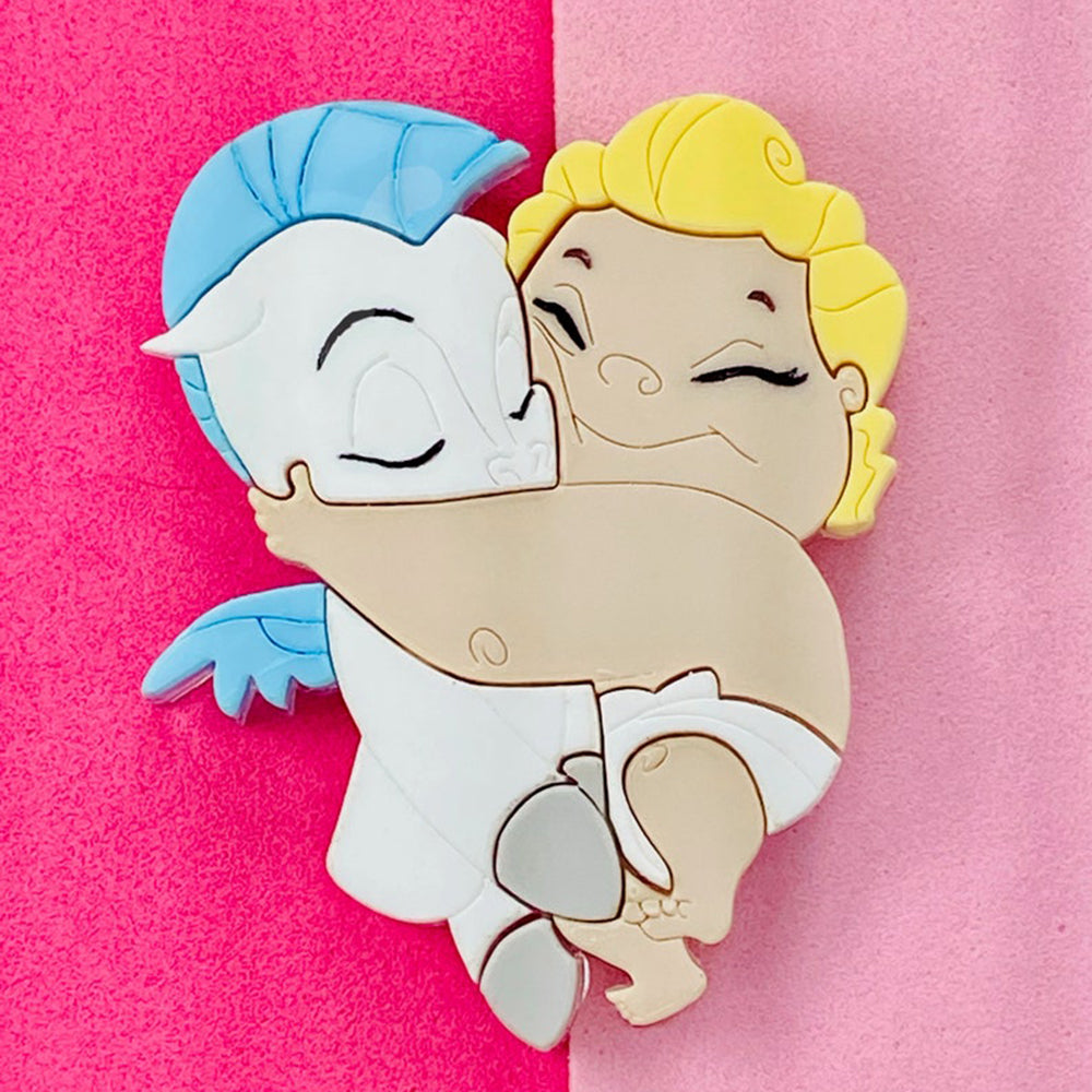 Cartoon Collection - The Sweetest Hug Acrylic Brooch by Makokot Design