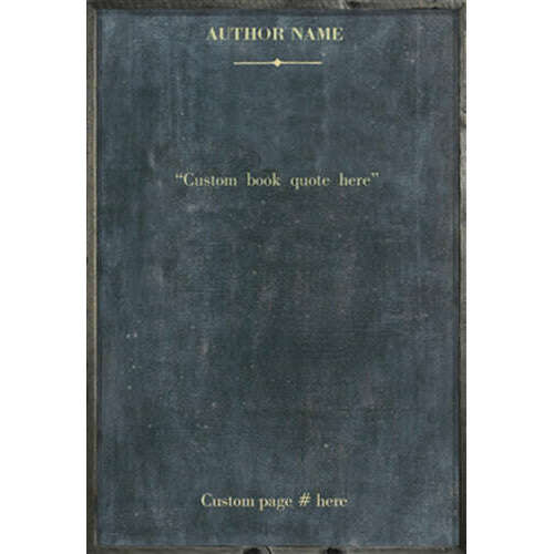 Custom Book Collection - Grey Wood Art Print - 25" X 35" by Sugarboo Design