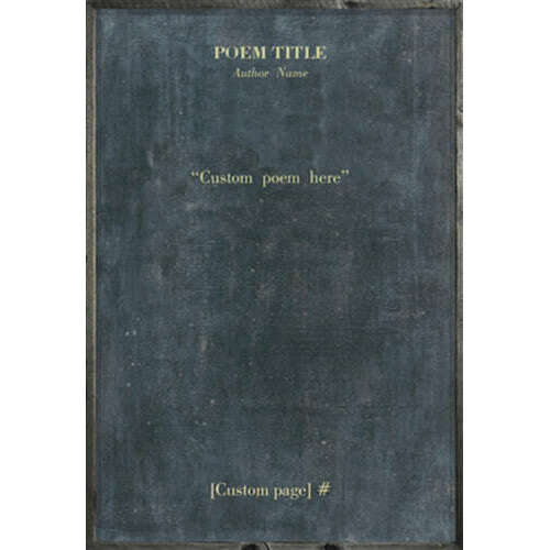 Custom Poetry Collection - Grey Wood Art Print - 25" X 35" by Sugarboo Design