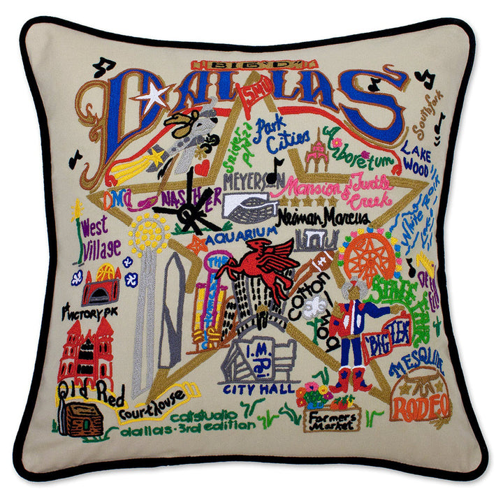 Dallas Hand-Embroidered Pillow