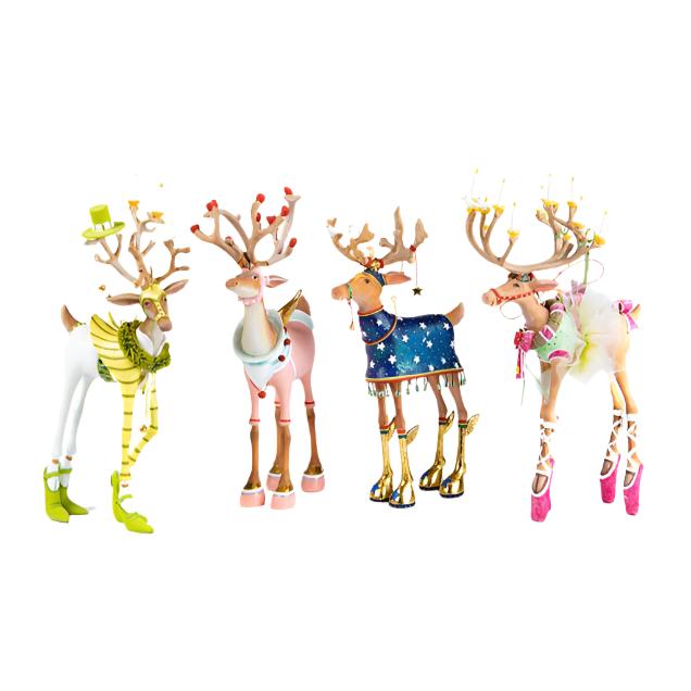 Dash Away Reindeer Figure Set by Patience Brewster