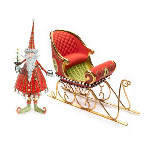 Dash Away Santa & Sleigh Figure Set by Patience Brewster