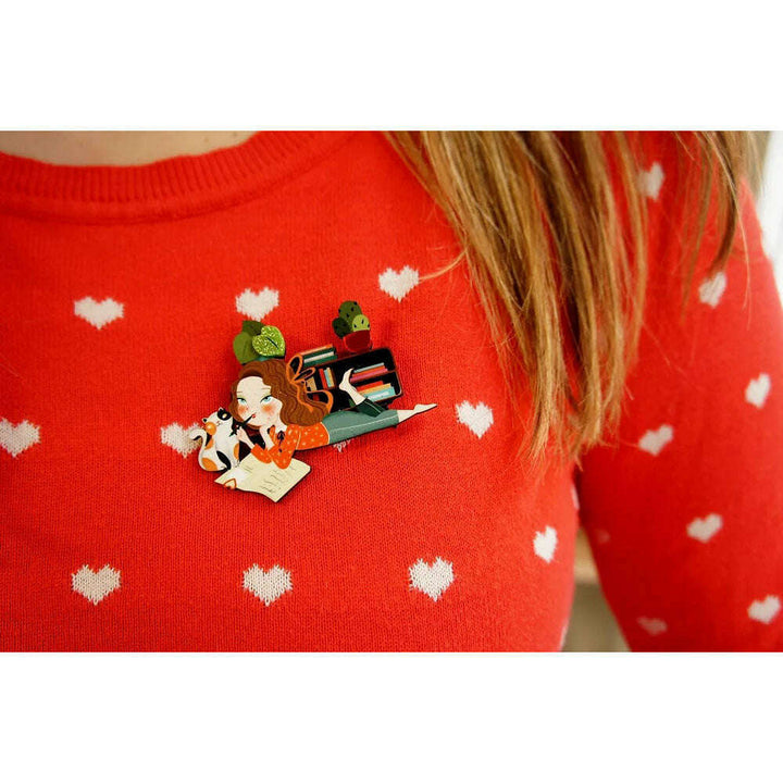 Dear diary brooch by Laliblue