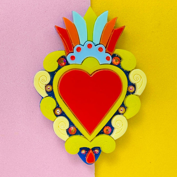 Day of the Dead 2021 Collection - Milagros Acrylic Brooch by Makokot Design