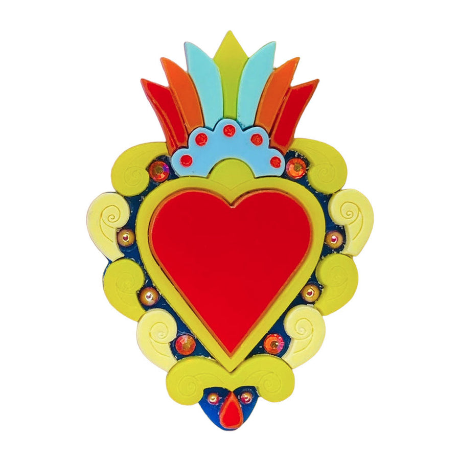 Day of the Dead 2021 Collection - Milagros Acrylic Brooch by Makokot Design