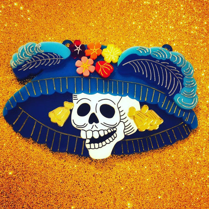 Day of the Dead Collection - Calavera Catrina Acrylic Necklace by Makokot Design