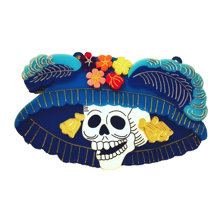 Day of the Dead Collection - Calavera Catrina Acrylic Necklace by Makokot Design