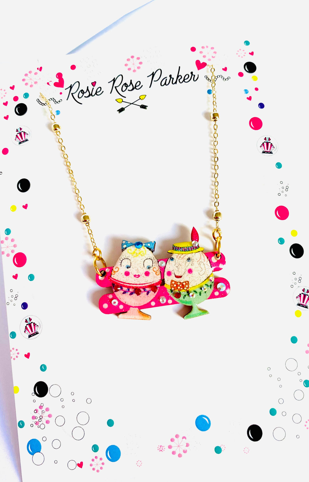 Easter Egg Cup Necklace by Rosie Rose Parker