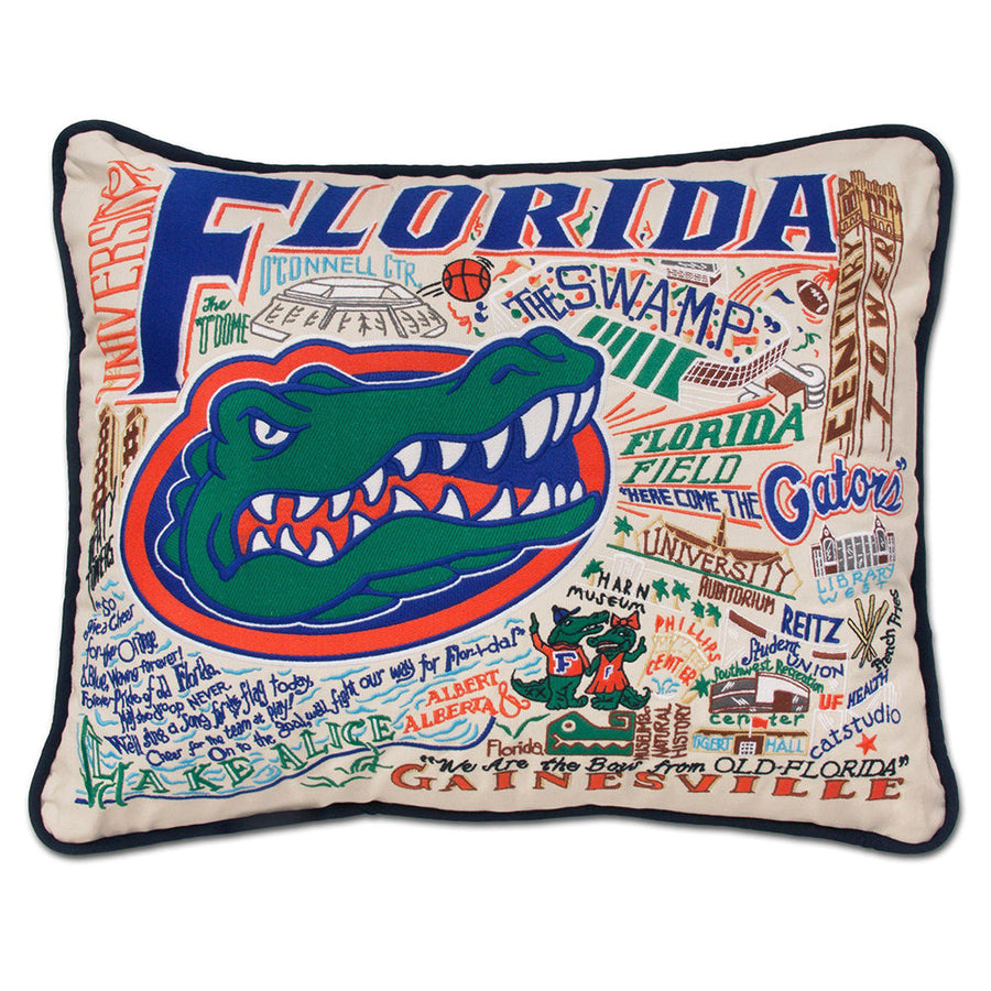 Florida, University of Collegiate Hand-Embroidered Pillow