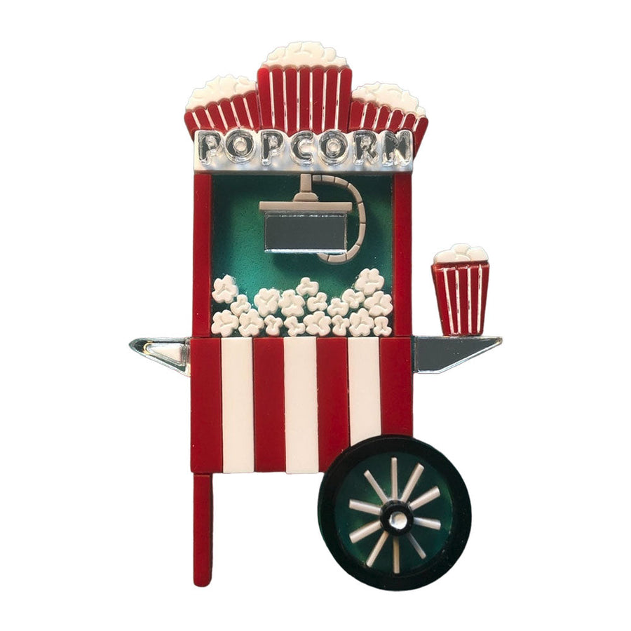 Funfair Collection - Pop Corn Acrylic Brooch by Makokot Design