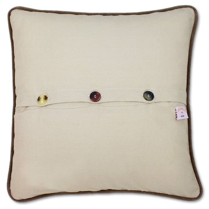 Grand Teton Hand-Embroidered Pillow