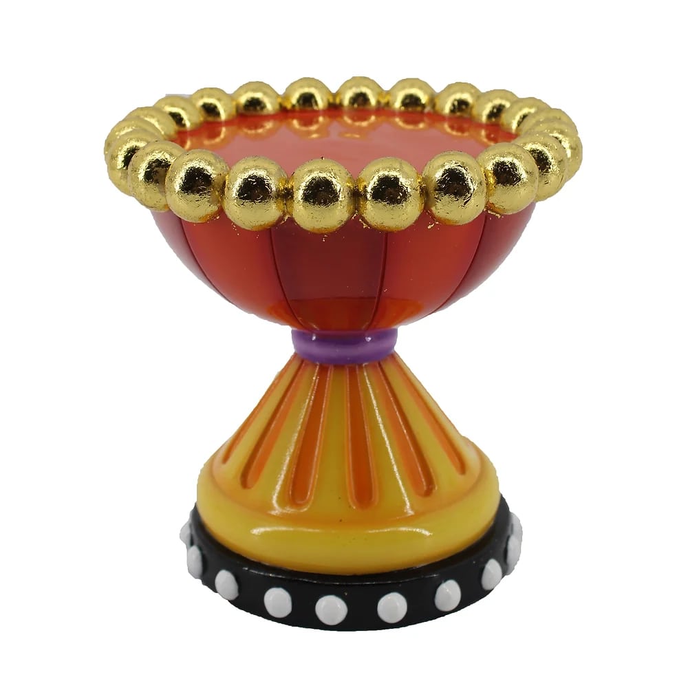 Halloween Carnival Red and Orange Candle Holder by December Diamonds