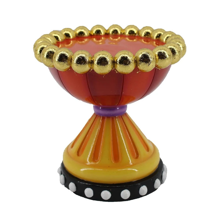 Halloween Carnival Red and Orange Candle Holder by December Diamonds