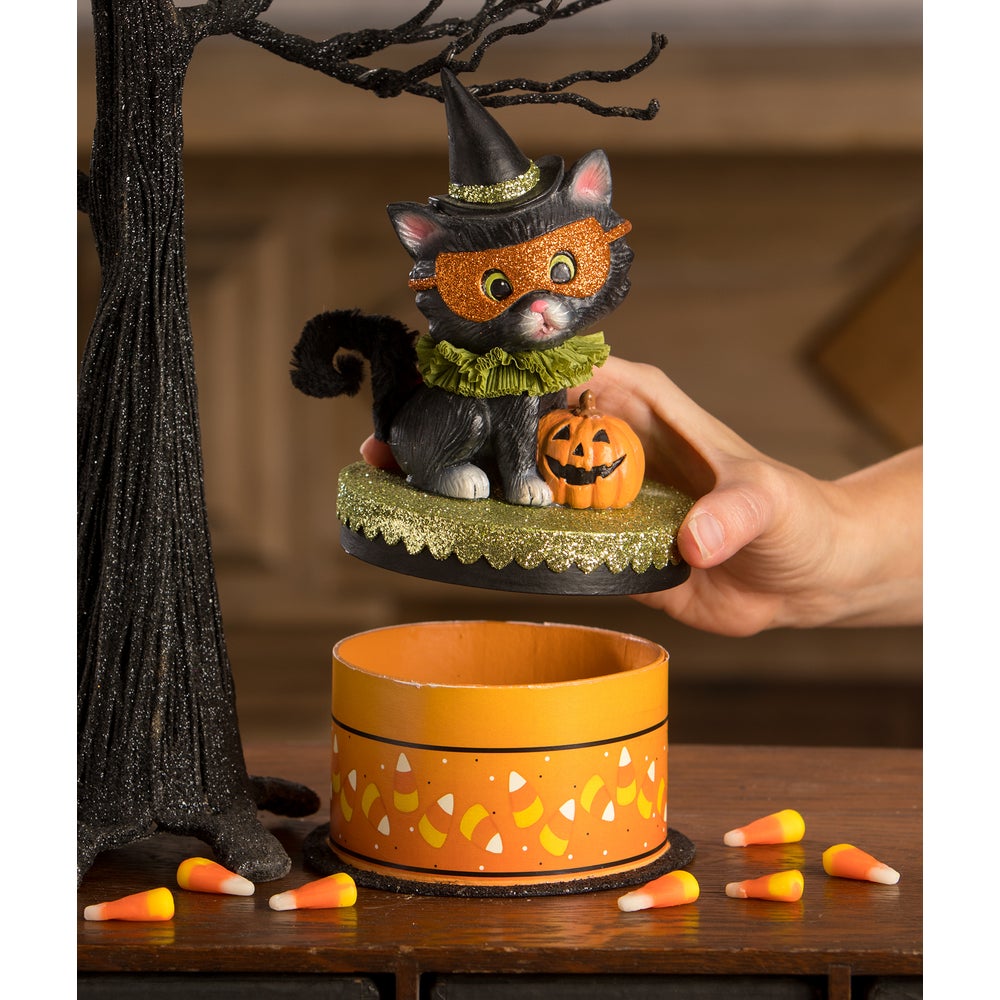 Halloween Kitty Binks on Box by Bethany Lowe image 3