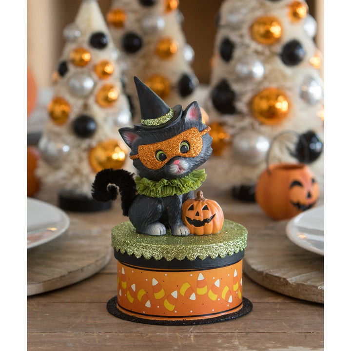 Halloween Kitty Binks on Box by Bethany Lowe image