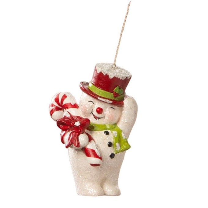 Happy Snowman Ornament by Bethany Lowe