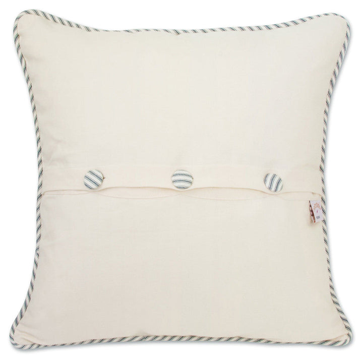 Hilton Head Hand-Embroidered Pillow