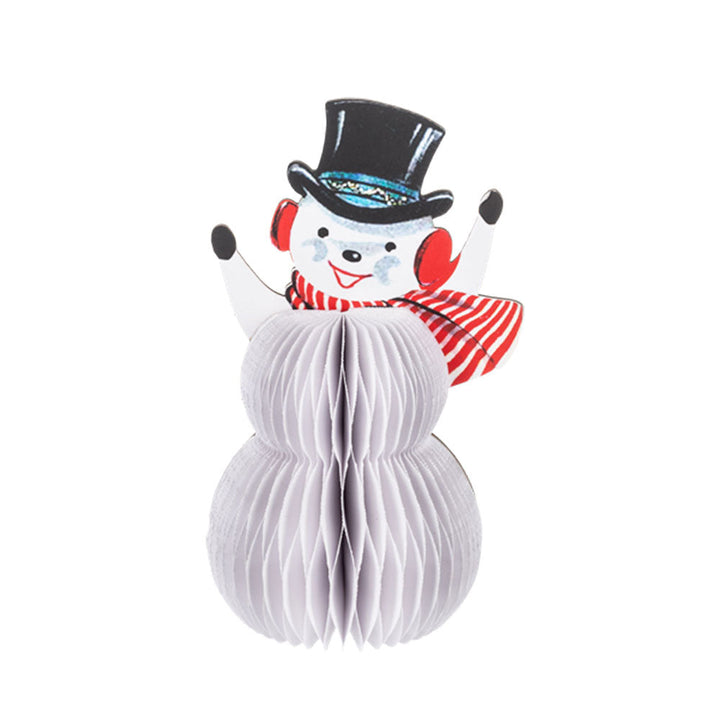 Honeycomb Santa & Snowman Figurines (2 pc. ppk.) by Ganz image 2