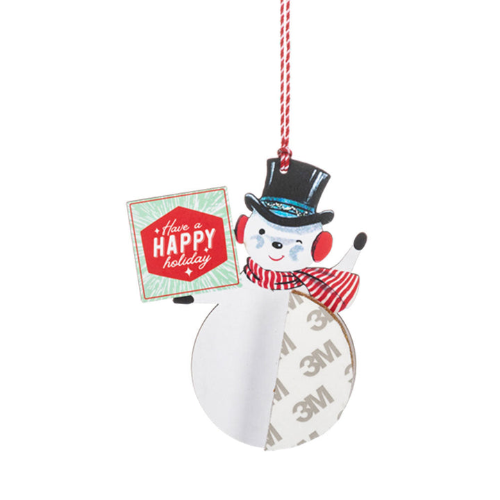 Honeycomb Snowman & Santa Ornaments (12 pc. ppk.) by Ganz image 13