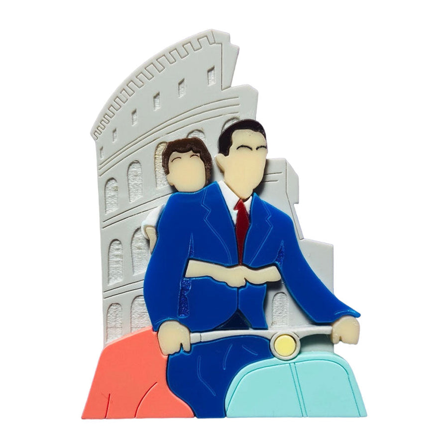 Iconic Moments Collection - "Roman Holiday" Brooch by Makokot Design