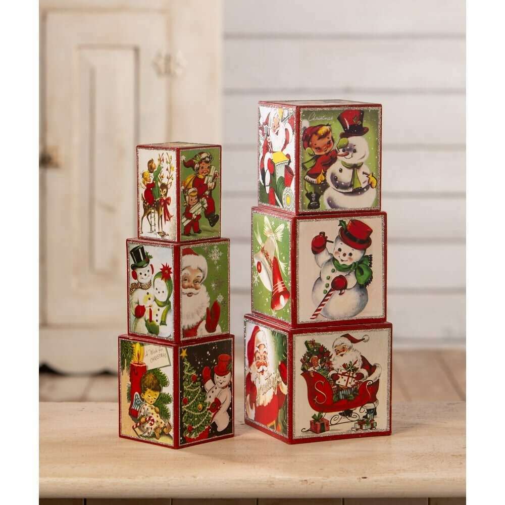 Kitschmas Stacking Blocks S6 by Bethany Lowe