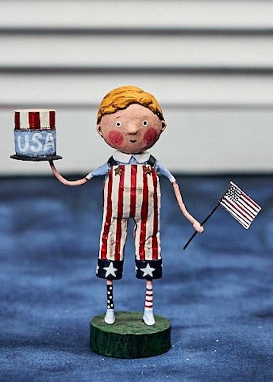 Land that I Love Lori Mitchell Patriotic Figurine - Quirks!