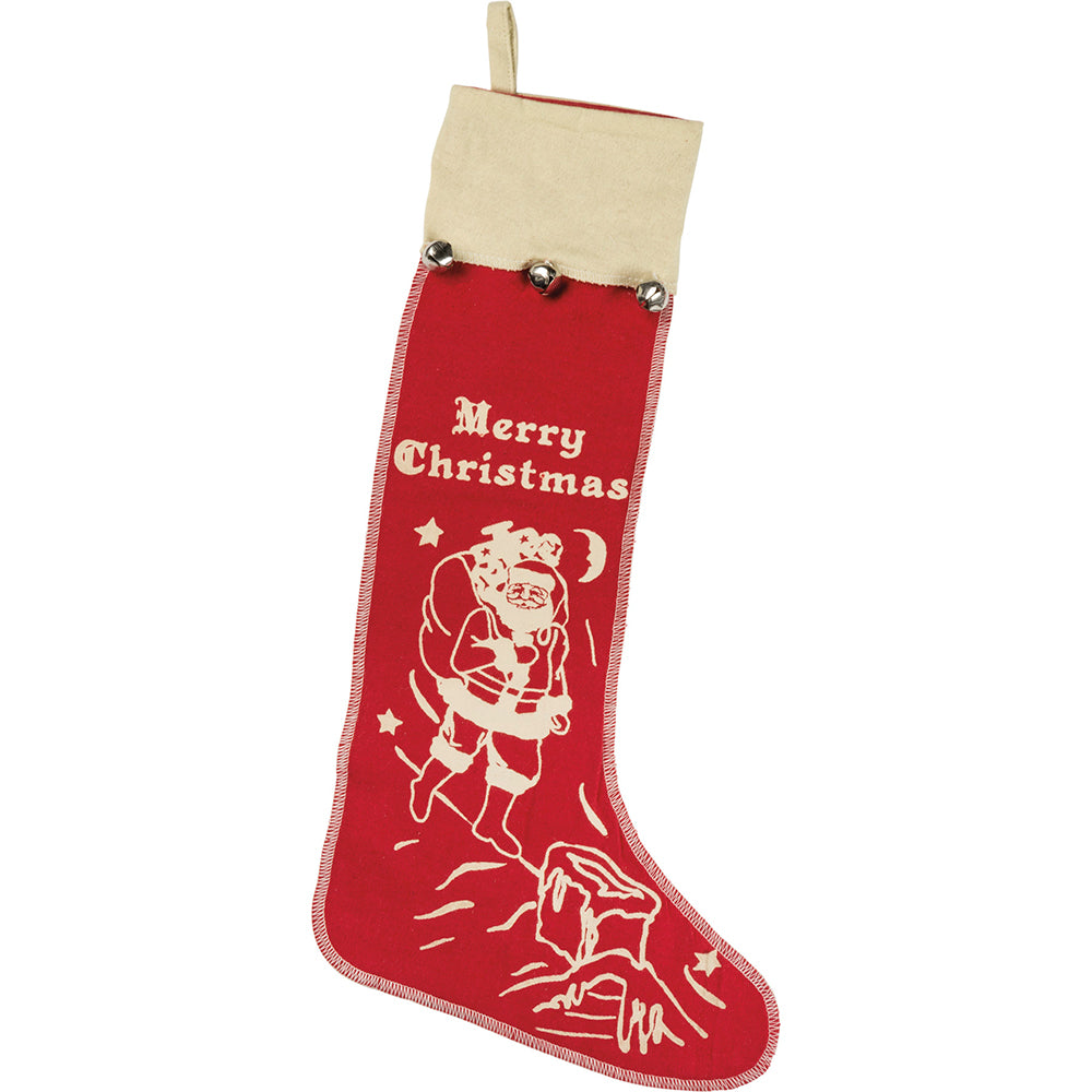 Large Bell Stocking Set By Primitives by Kathy