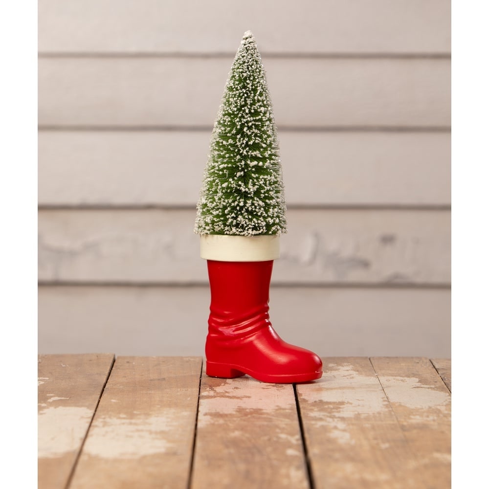 Large Santa Boot with BB Tree by Bethany Lowe