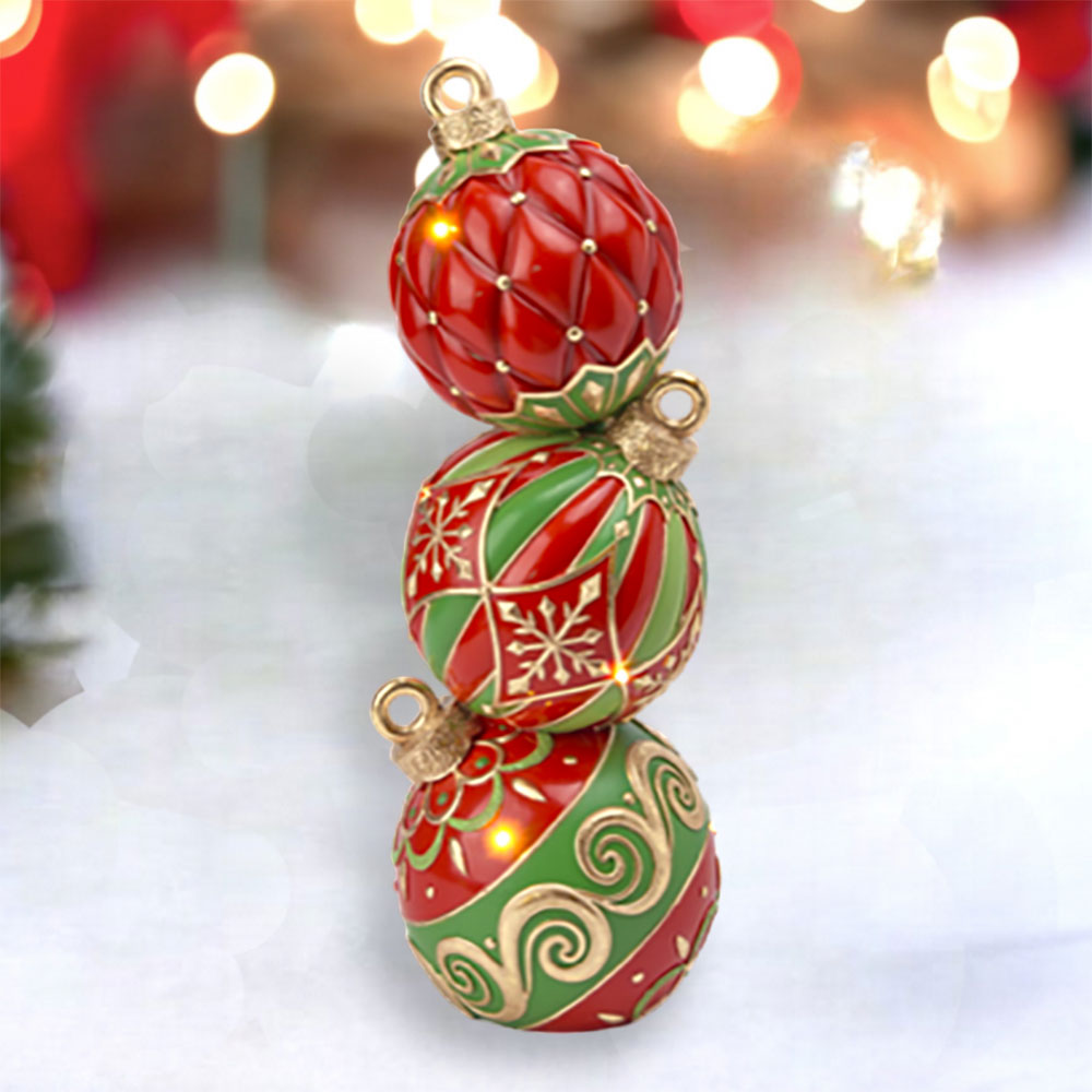 LED Lighted Ornament Stack by December Diamonds