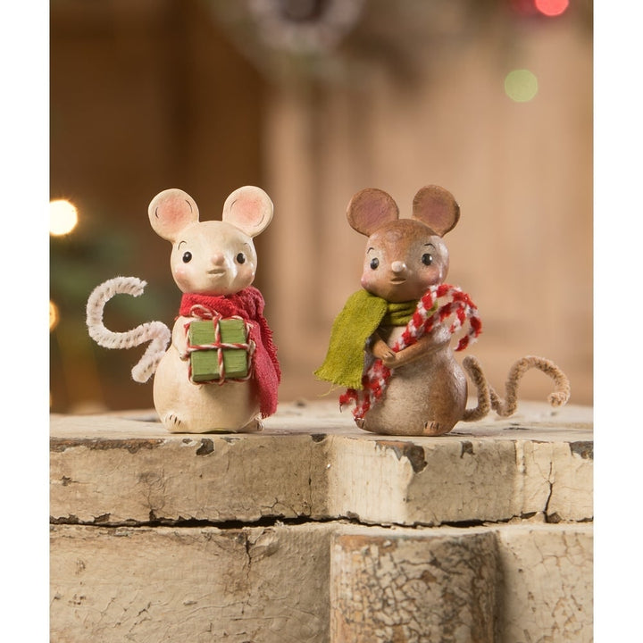 Little Mouse with Candy Canes by Bethany Lowe