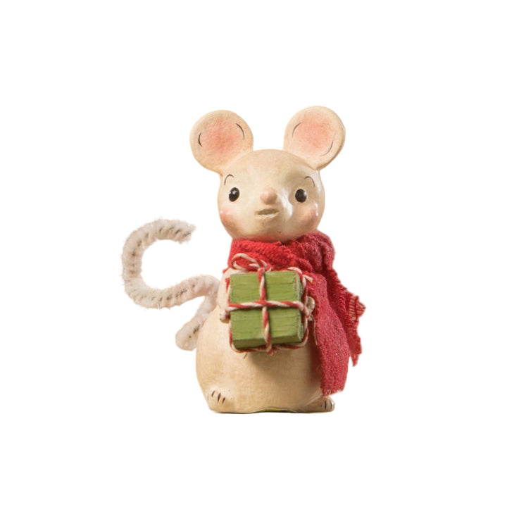 Little Mouse with Gift by Bethany Lowe