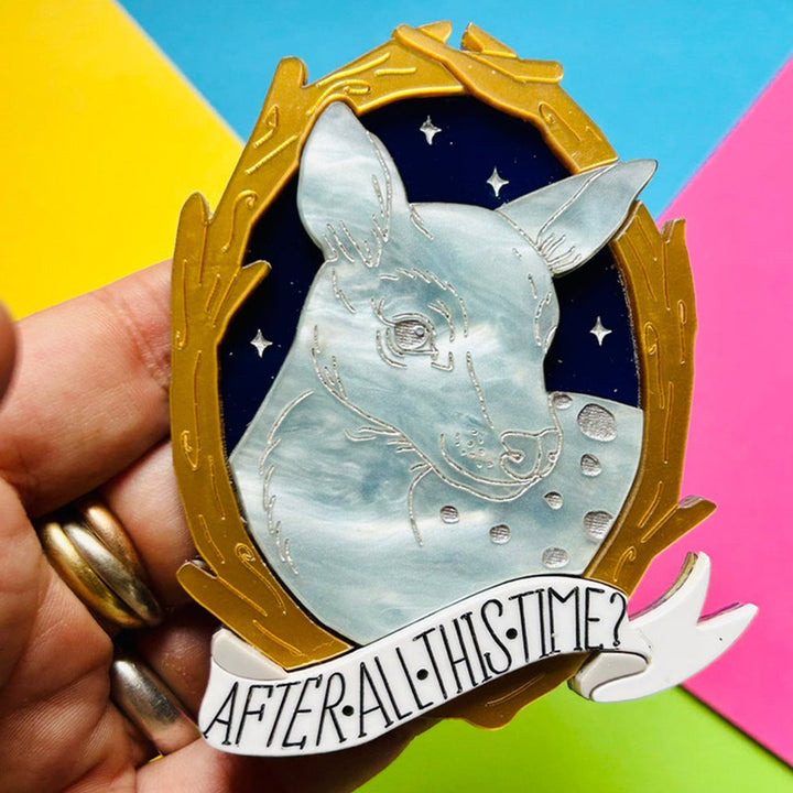 Magic & Witchcraft Collection - "After All This Time? " Acrylic Brooch by Makokot Design