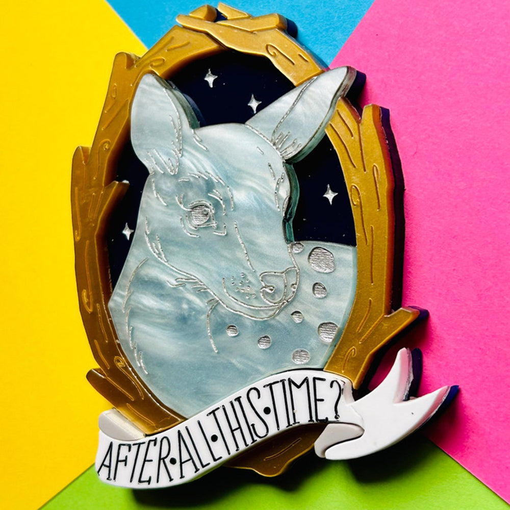 Magic & Witchcraft Collection - "After All This Time? " Acrylic Brooch by Makokot Design