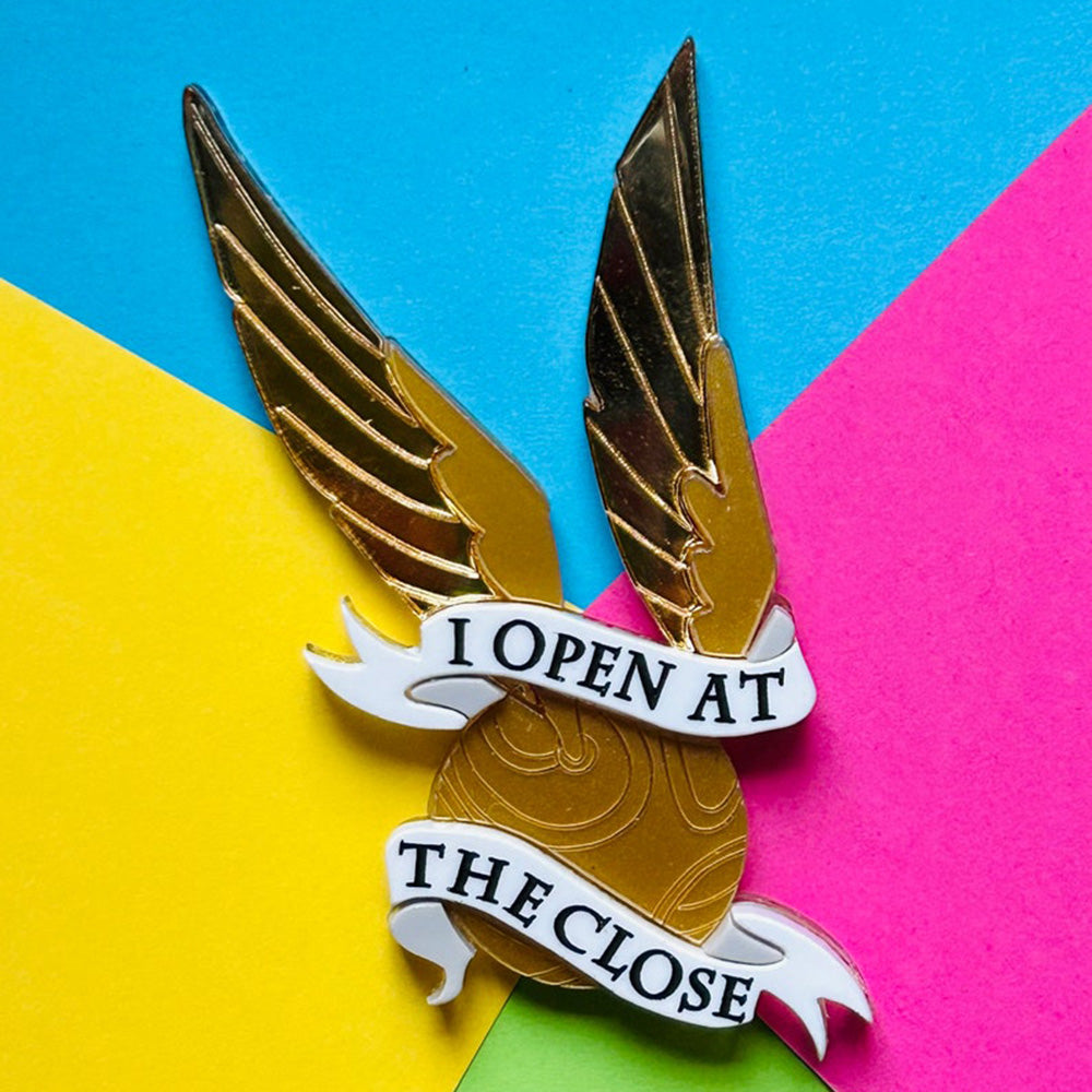 Magic & Witchcraft Collection - "I Open at The Close" Acrylic Brooch by Makokot Design