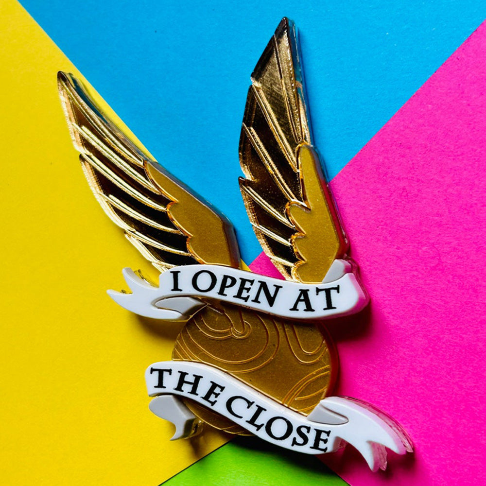 Magic & Witchcraft Collection - "I Open at The Close" Acrylic Brooch by Makokot Design