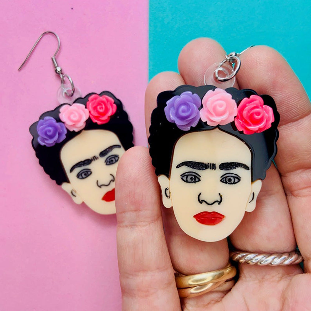 Makokot Light - Frida + Flowers Earrings by Makokot Design