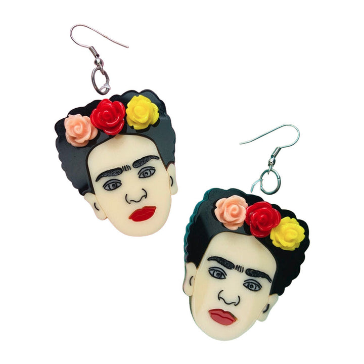 Makokot Light - Frida + Flowers Earrings by Makokot Design