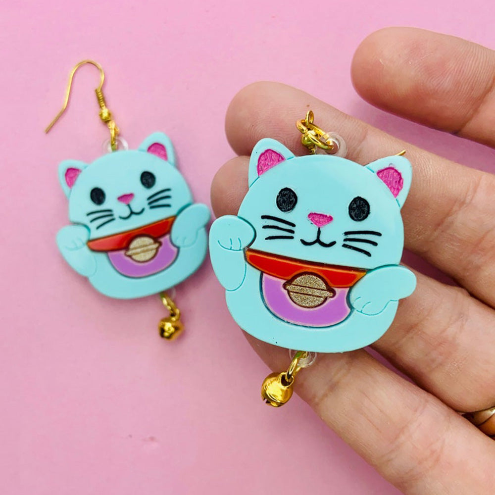 Makokot Light -Maneki Neko Earrings by Makokot Design