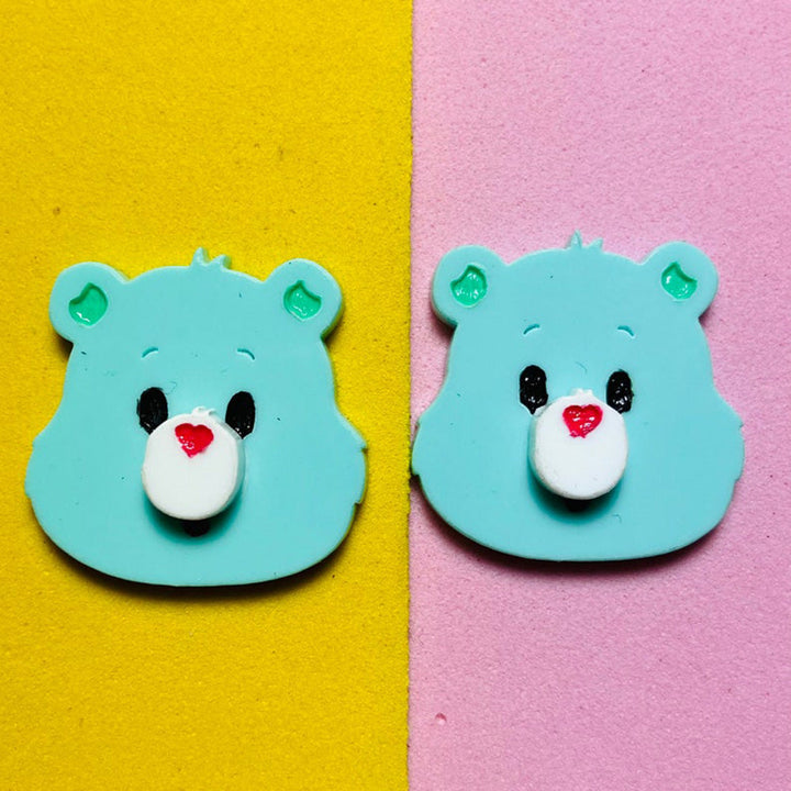 Makokot Light - Super Tiny Bear Head Stud Earrings by Makokot Design