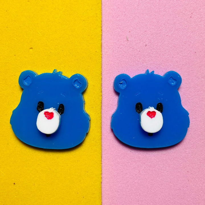 Makokot Light - Super Tiny Bear Head Stud Earrings by Makokot Design