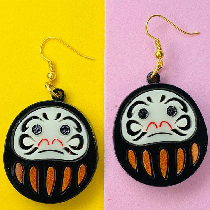 Makokot Light - Traditional Daruma Doll Earrings by Makokot Design