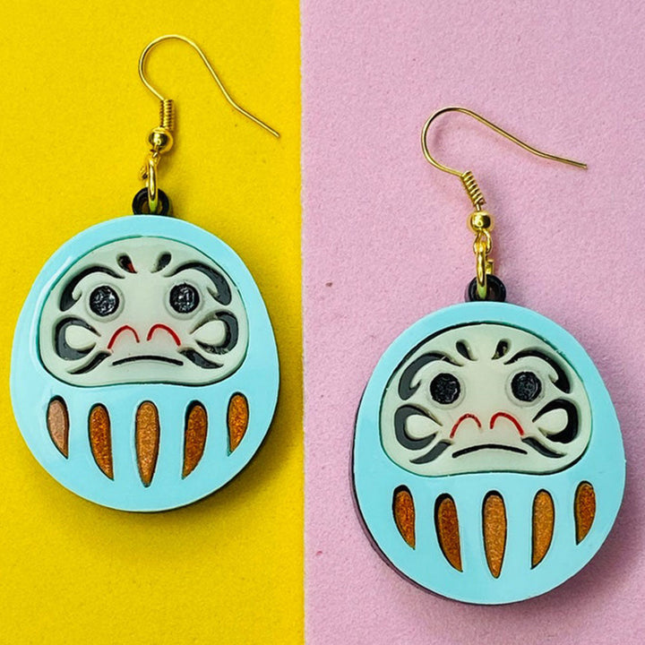 Makokot Light - Traditional Daruma Doll Earrings by Makokot Design