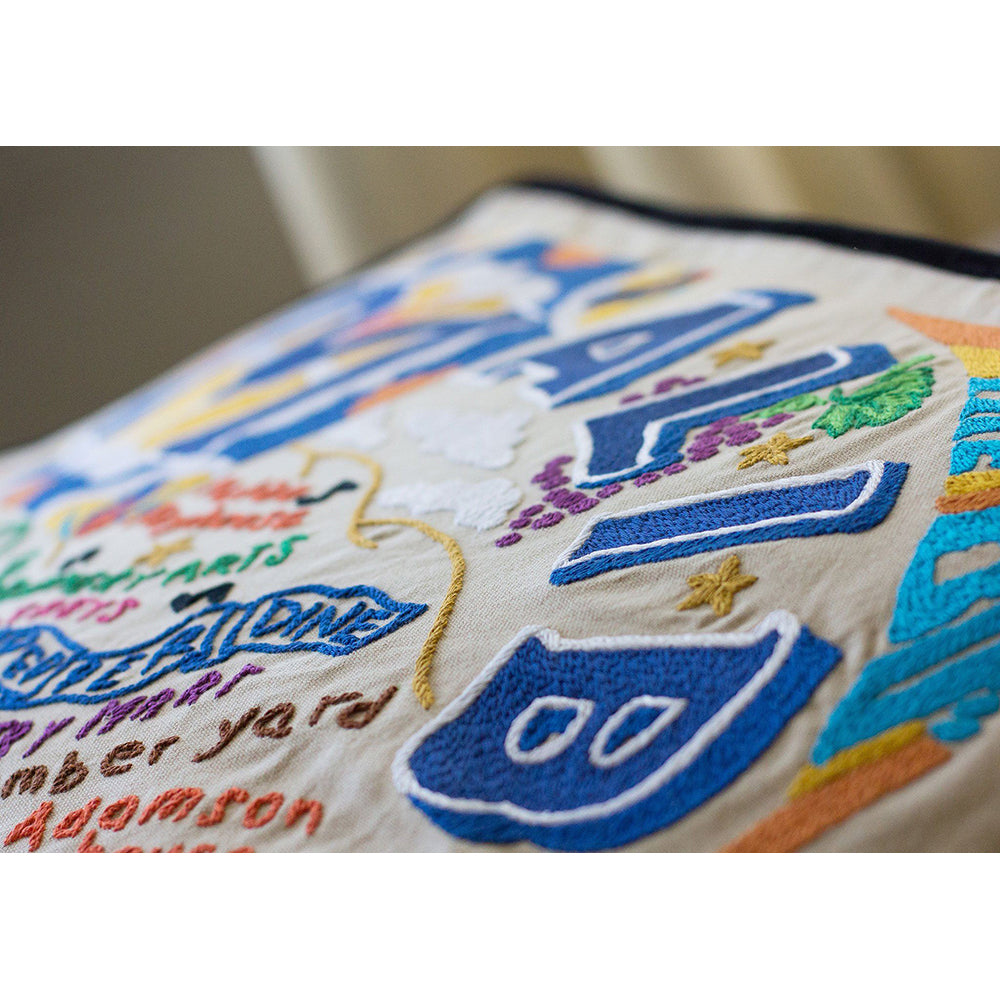 Malibu Hand-Embroidered Pillow