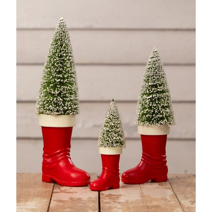 Medium Santa Boot with BB Tree by Bethany Lowe