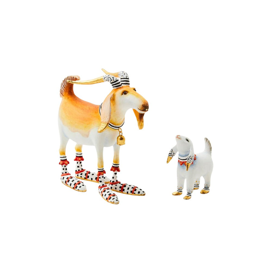 Nativity Nathan & Noel Goat Figures by Patience Brewster