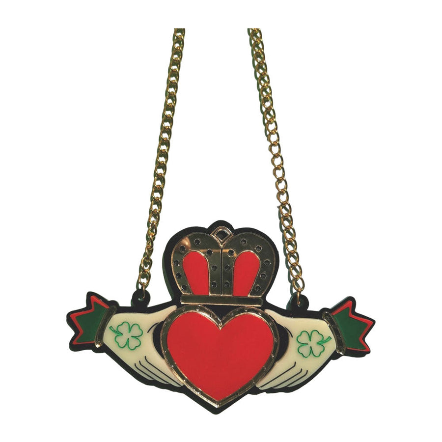 Old School Collection - Claddagh Acrylic Necklace by Makokot Design