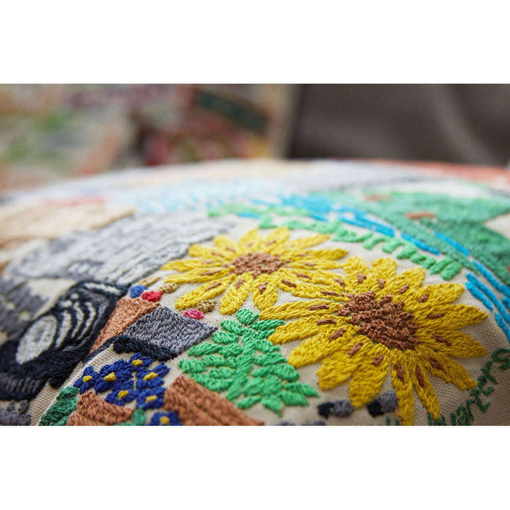 Omaha Hand-Embroidered Pillow