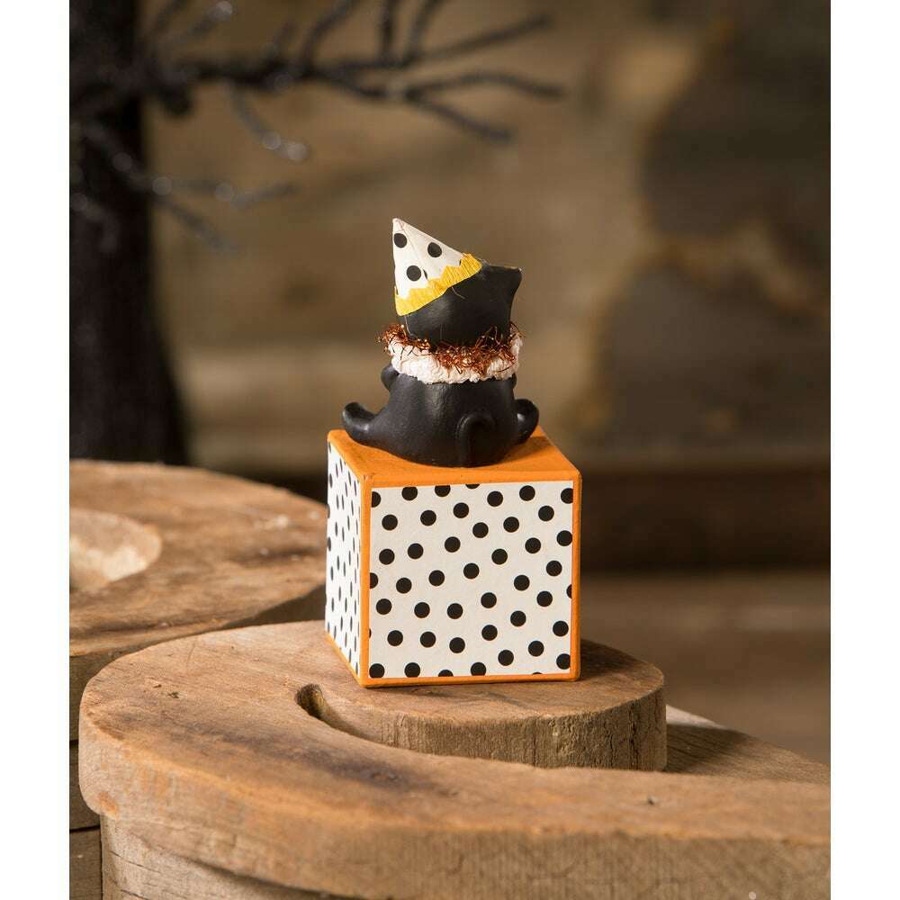 Party Hat Kitty on Block by Bethany Lowe image 2
